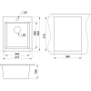 Кухонная мойка Granula 4201 графит