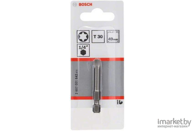 Бита Bosch 49 мм TORX T30 XH 1шт [2607001642]