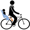 Детское велокресло  Thule Ride Along серый