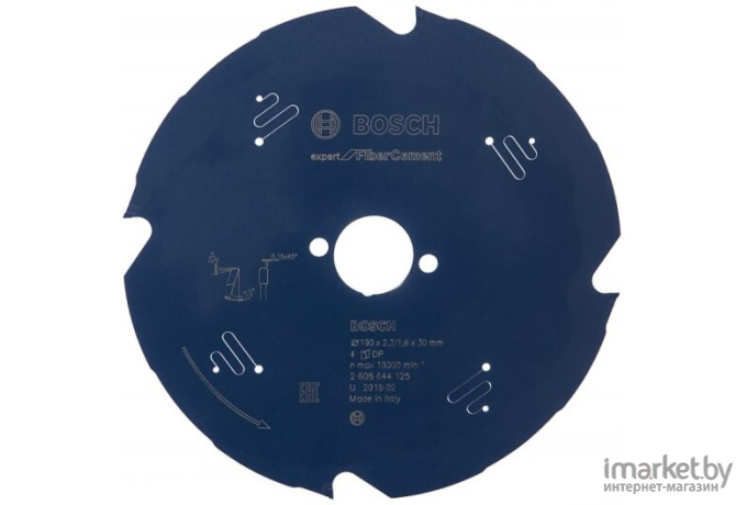 Диск пильный Bosch Expert for Fiber Cement 190x30мм 4T [2608644125]