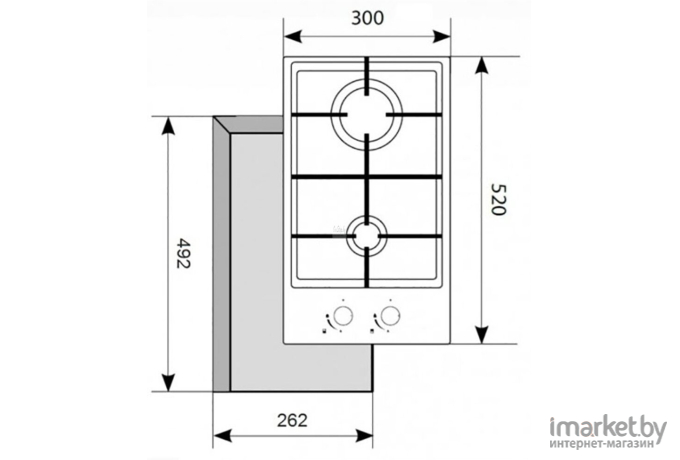 Варочная панель Akpo PGA 302 FGС WH