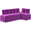 Кухонный угловой диван Лига Диванов Люксор правый микровельвет фиолетовый (28602)