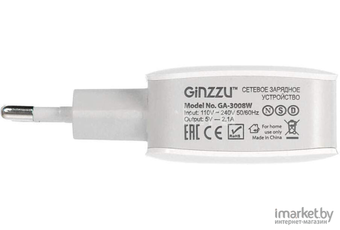 Зарядное устройство Ginzzu GA-3008W