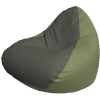 Кресло-мешок Flagman Relax P2.3-103 серый/оливковый