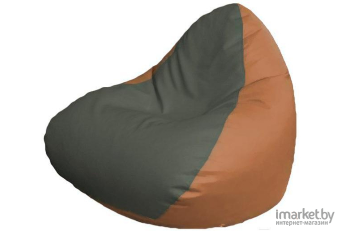 Кресло-мешок Flagman Relax P2.3-104 серый/оранжевый