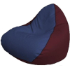 Кресло-мешок Flagman Relax P2.3-108 синий/бордовый