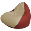 Кресло-мешок Flagman Relax P2.3-37 светло-бежевый/красный