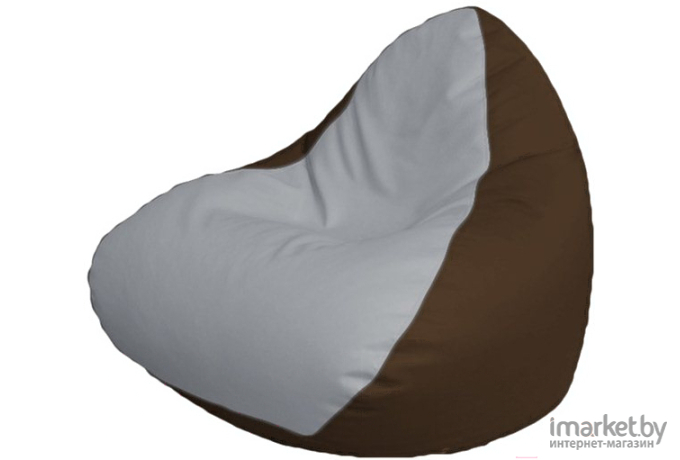 Кресло-мешок Flagman Relax P2.3-55 белый/коричневый