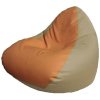 Кресло-мешок Flagman Relax P2.3-85 оранжевый/светло-бежевый