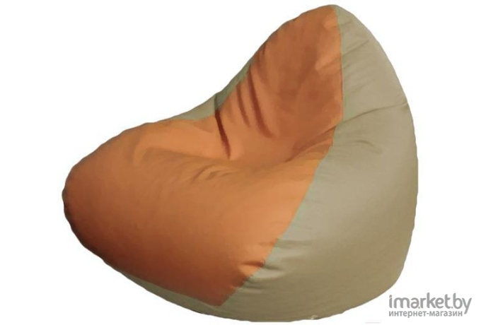 Кресло-мешок Flagman Relax P2.3-85 оранжевый/светло-бежевый