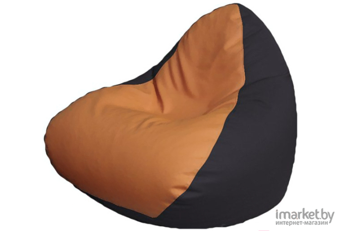 Кресло-мешок Flagman Relax P2.3-89 оранжевый/черный