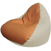 Кресло-мешок Flagman Relax P2.3-91 оранжевый/белый