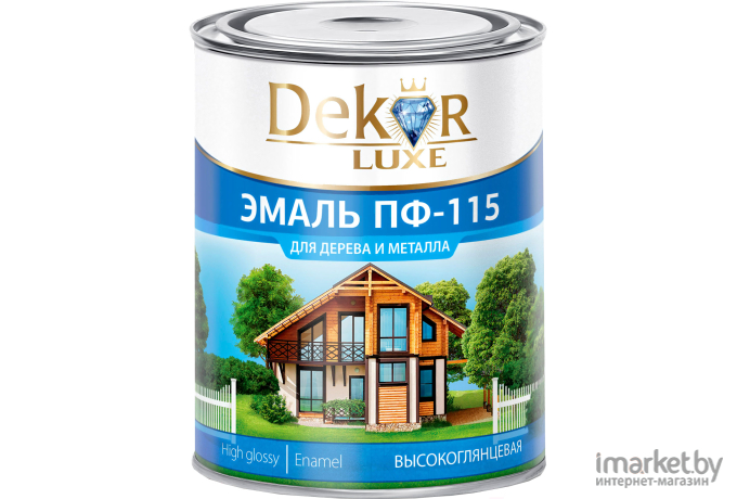 Краска Dekor ПФ-115 1.8кг белый матовый