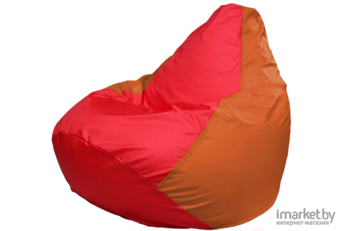 Кресло-мешок Flagman Груша Мега красный/оранжевый [Г3.1-176]