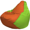 Кресло-мешок Flagman Груша Мега оранжевый/салатовый [Г3.1-215]