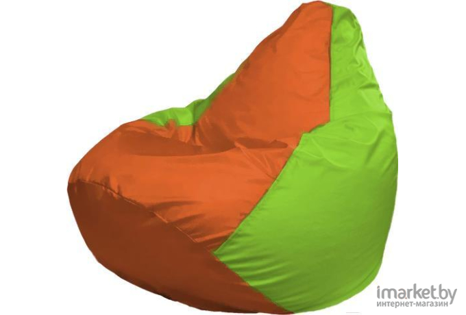 Кресло-мешок Flagman Груша Мега оранжевый/салатовый [Г3.1-215]