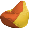 Кресло-мешок Flagman Груша Мега оранжевый/желтый [Г3.1-219]