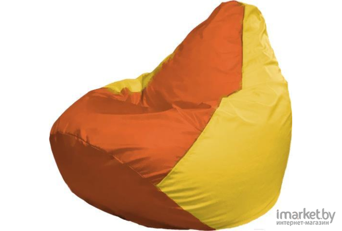 Кресло-мешок Flagman Груша Мега оранжевый/желтый [Г3.1-219]