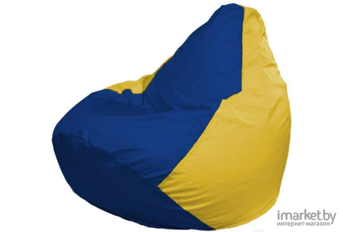 Кресло-мешок Flagman Груша Мега синий/желтый [Г3.1-128]