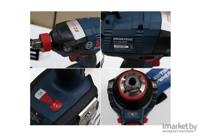 Гайковерт Bosch GDX 18 V-EC+кейс  ударный [0.601.9B9.107]