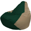 Кресло-мешок Flagman Груша Мега темно-зеленый/бирюзовый [Г3.1-66]