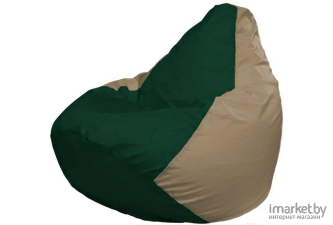 Кресло-мешок Flagman Груша Мега темно-зеленый/бирюзовый [Г3.1-66]