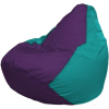 Кресло-мешок Flagman Груша Мега фиолетовый/бирюзовый [Г3.1-75]