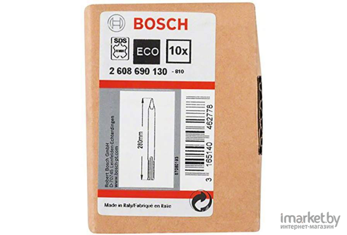 Пикообразное зубило Bosch SDS-max 280мм 10шт [2.608.690.130]