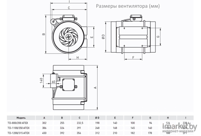 Вентилятор Soler&Palau TD-800/200 Exeiit3 [5211999800]