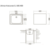 Кухонная мойка Ukinox Классика CLM500.400 T6C 2C