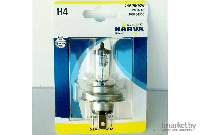 Автомобильная лампа Narva H4 1шт [48892]