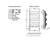 Полотенцесушитель Ростела Танго 40x80 1" боковое подключение