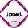 Футбольный мяч Jogel JS-560 Derby размер 4 белый/фиолетовый