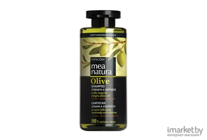 Шампунь Farcom Mea Natura Olive с оливковым маслом сухих и обезвожен. волос 300мл