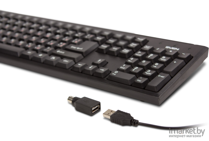 Клавиатура SVEN Standard 303 USB+PS/2 черный