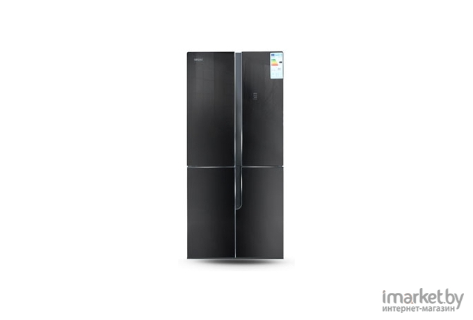 Холодильник Ginzzu NFK-500 Black glass