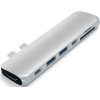 USB-хаб Satechi Aluminum Pro Hub для Macbook Pro (USB-C) серый космос [ST-CMBPM]