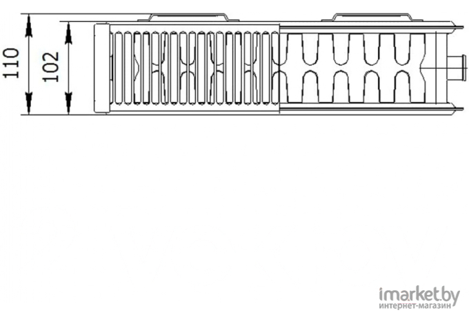 Радиатор отопления Лемакс Compact тип 22 500x1200