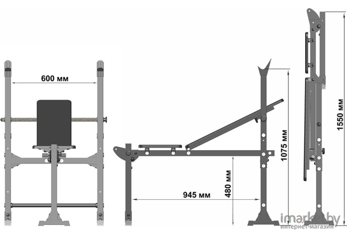 Скамья для жима Leco Starter гп027403