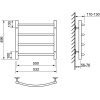 Полотенцесушитель TERMINUS Классик П4 500х496