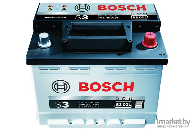 Аккумулятор Bosch S3 001 541400036  (41 А/ч) [0092S30010]