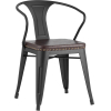 Стул Stool Group Tolix Arms Soft черный матовый [LF718H MATTE BLACK 3474+PU7005]