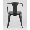 Стул Stool Group Tolix Arms Soft черный матовый [LF718H MATTE BLACK 3474+PU7005]