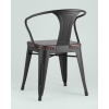 Стул Stool Group Tolix Arms Soft черный матовый [LF718H MATTE BLACK 3474+PU7005]