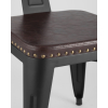 Стул Stool Group Tolix Arms Soft черный матовый [LF718H MATTE BLACK 3474+PU7005]