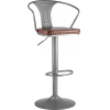 Стул барный Stool Group Tolix Arms Soft серебристый [F2535L GREY 7083+PU7002]