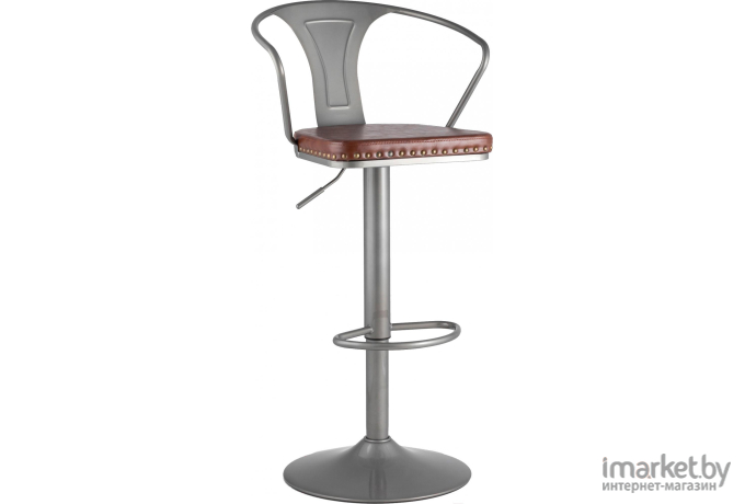 Стул барный Stool Group Tolix Arms Soft серебристый [F2535L GREY 7083+PU7002]