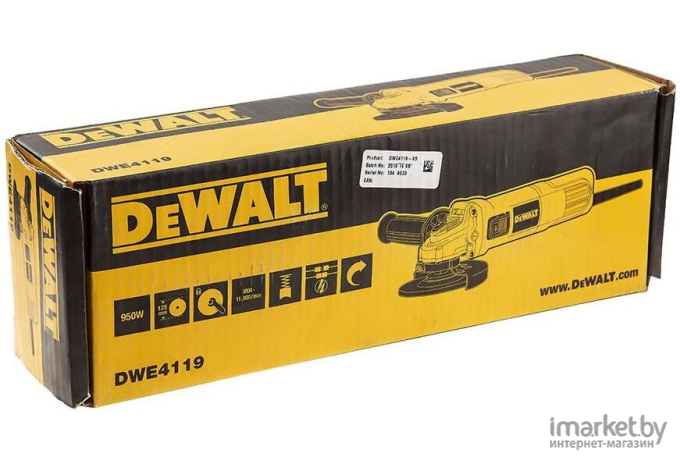 Угловая шлифмашина DeWalt DWE4119