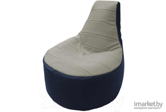 Кресло-мешок Flagman кресло Трон Т1.3-14 белый/синий
