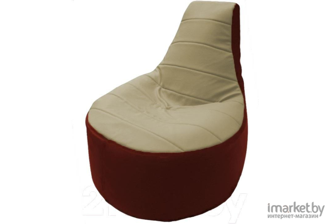 Кресло-мешок Flagman кресло Трон Т1.3-22 белый/оранжевый